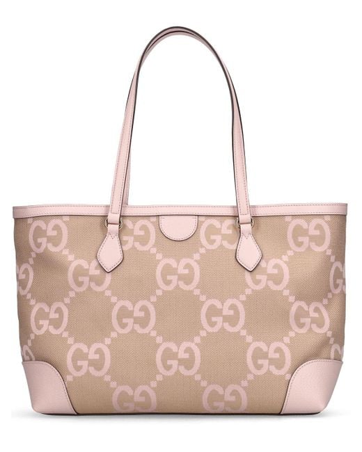 Gucci pink canvas discount bag