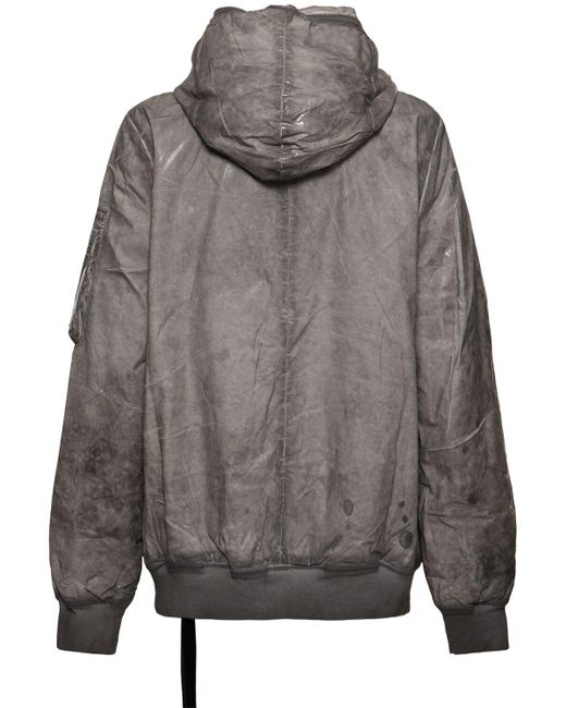 メンズ Rick Owens ギンプ フライト ボンバージャケット Gray