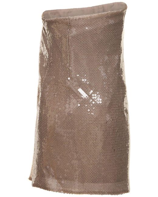 16Arlington Brown Minikleid Mit Pailletten "mirai"