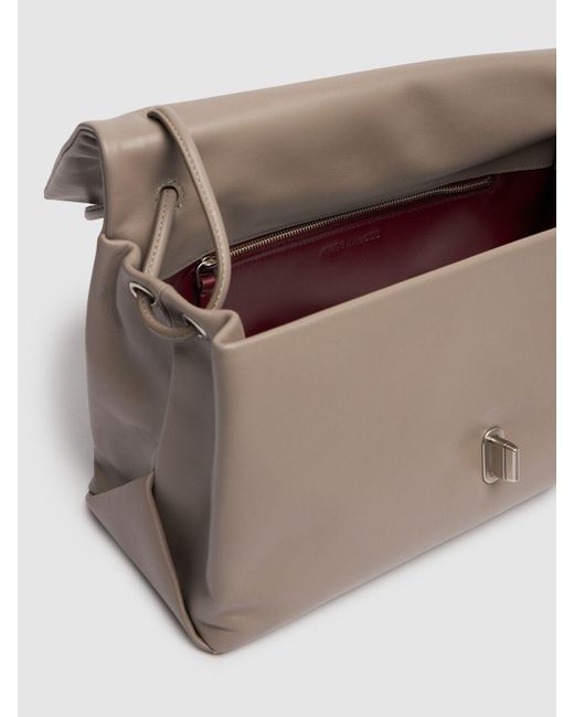 Marc Jacobs Gray Schultertasche Aus Leder "the Big Link"