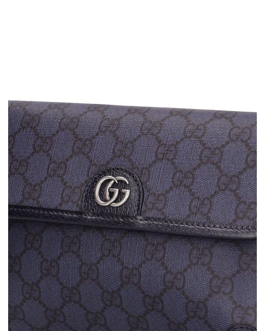 Gucci Blue Ophidia gg Supreme Belt Bag for men