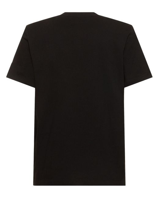 Moncler T-shirt Aus Baumwolle Mit Logo in Black für Herren