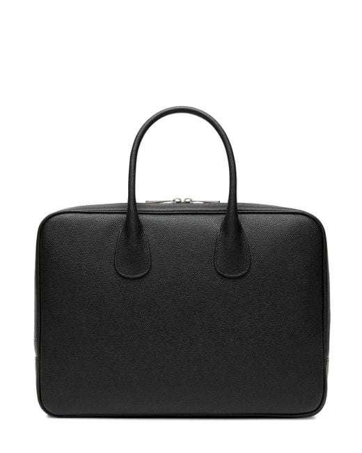 Valextra Lederaktentasche Mit Reißverschluss "my Logo" in Black für Herren