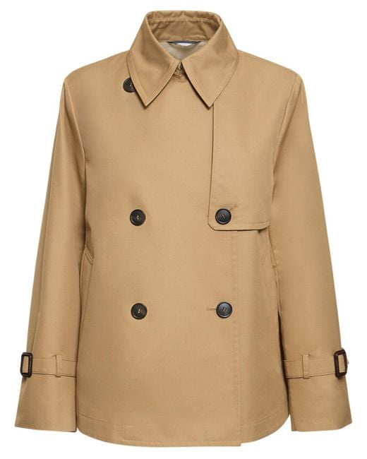 Trench biglia in gabardina di Weekend by Maxmara in Natural