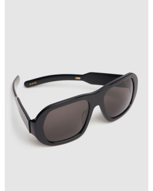FLATLIST EYEWEAR Black Ford Acetate Sunglasses W/ Lenses