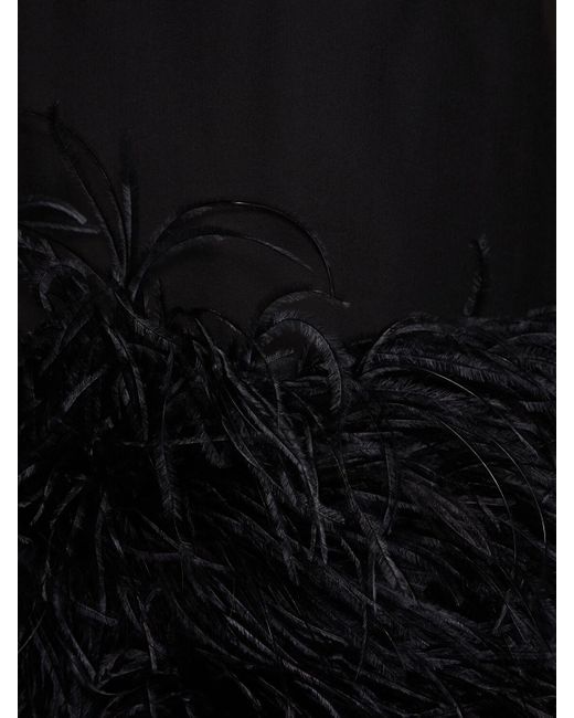 Valentino シルクシフォンミニシャツドレス Black