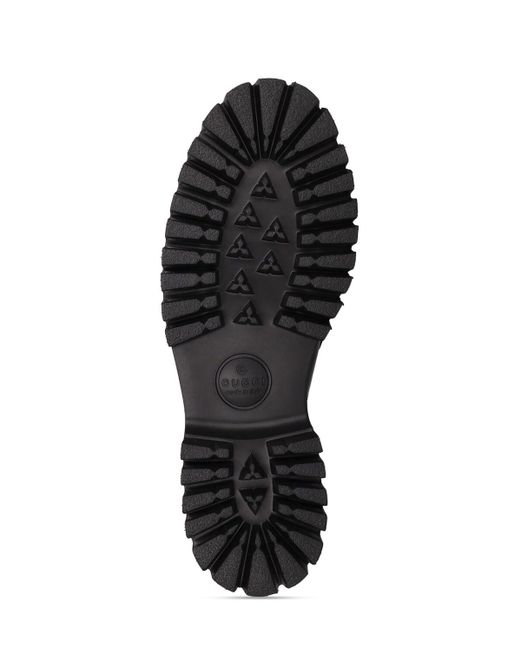 Zapatos mules de piel 35mm Gucci de color Black
