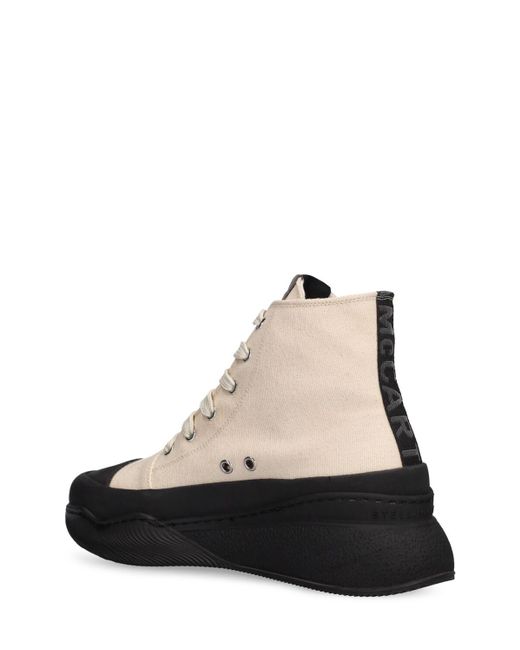 Stella McCartney White Sneakers Aus Canvas "loop"