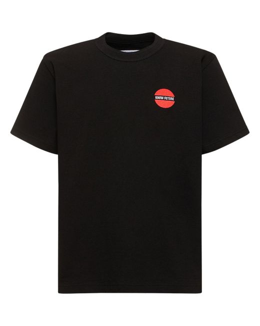 T-shirt know future di Sacai in Black da Uomo