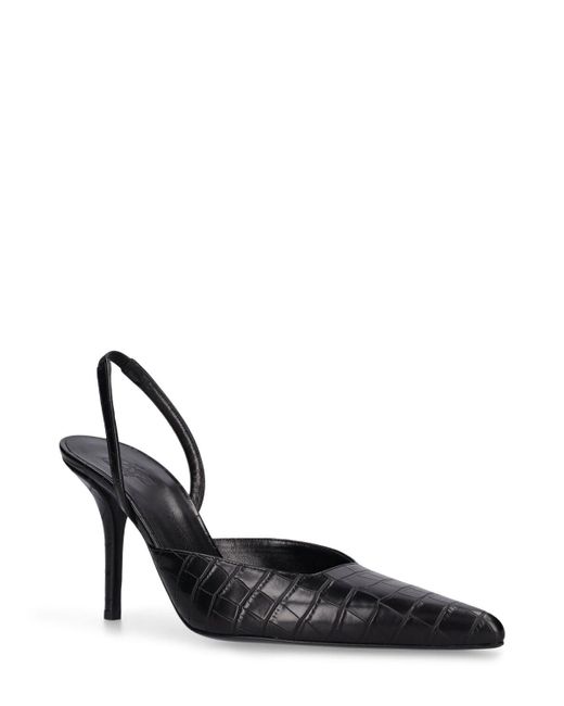 Zapatos de tacón de piel sintética 85mm Gia Borghini de color Black