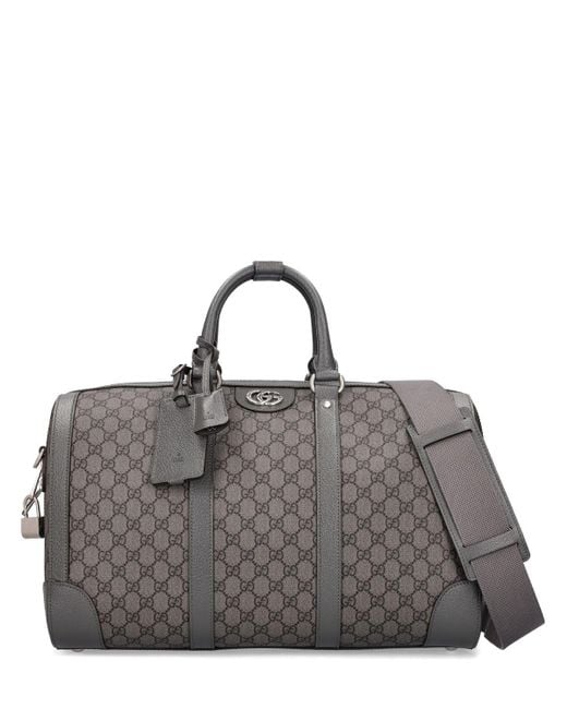 Gucci Gray gg Printed Duffle Bag for men