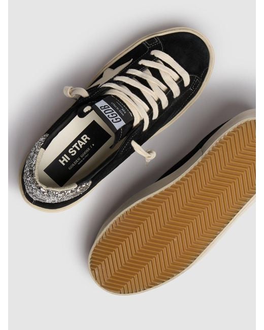 Golden Goose Deluxe Brand Hi Star スエードブランドスニーカー:30mm Black