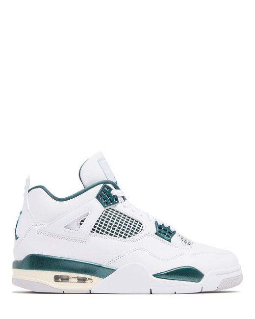 Nike White Air Jordan 4 Retro Sneakers