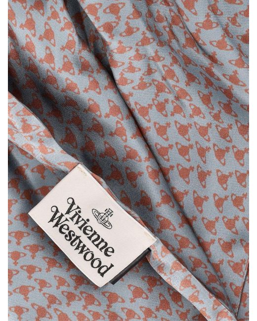 Vivienne Westwood Orange Hilma Orb Silk Scrunchie