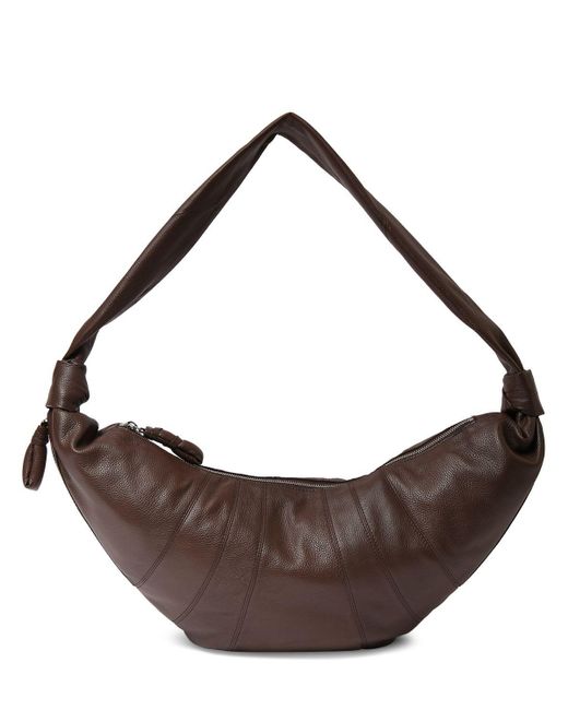 Lemaire Large Croissant Grain Leather Bag in Brown | Lyst