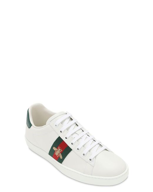 gucci ace embroidered bee