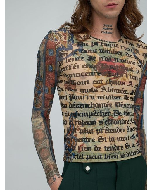Egonlab Desenchanted Printed Mesh Top for Men | Lyst