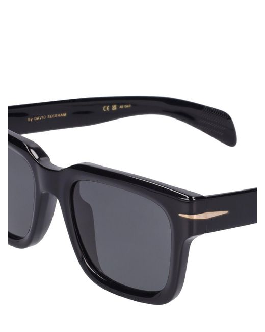 David Beckham Gray Db Squared Acetate Sunglasses for men