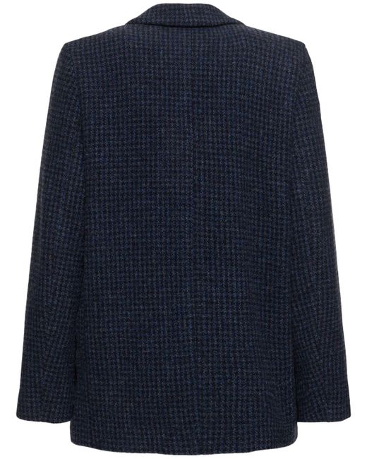 Manteau en laine à boutonnage simple charlyne Isabel Marant en coloris Blue