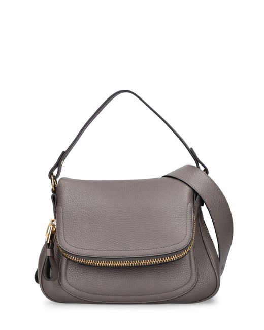 Tom Ford Gray Medium Jennifer Leather Bag