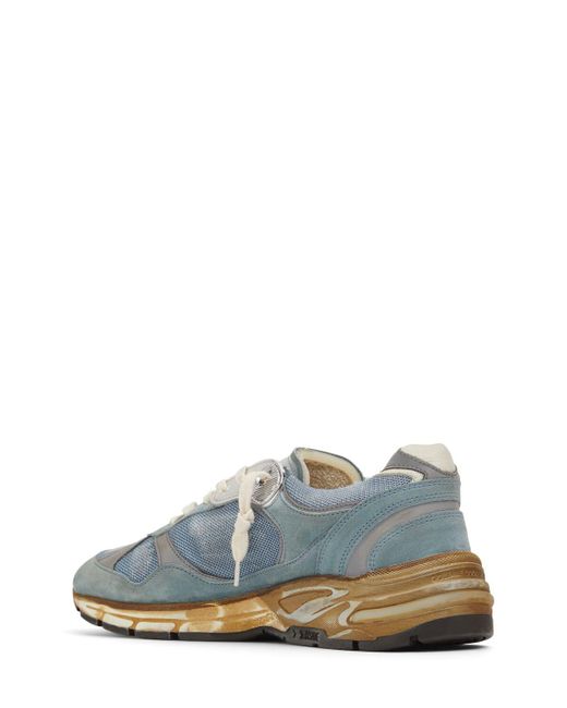 Golden Goose Deluxe Brand Blue Running Dad Suede Sneakers for men
