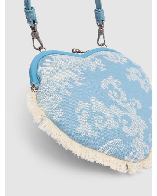 Vivienne Westwood Blue Handtasche "belle Heart Frame"