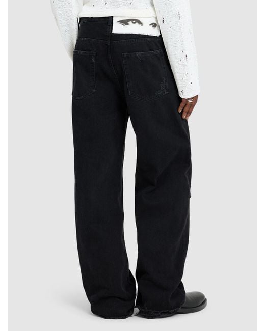 Ann Demeulemeester Herren Jeans Aus Denim „Ronald“ in Black für Herren