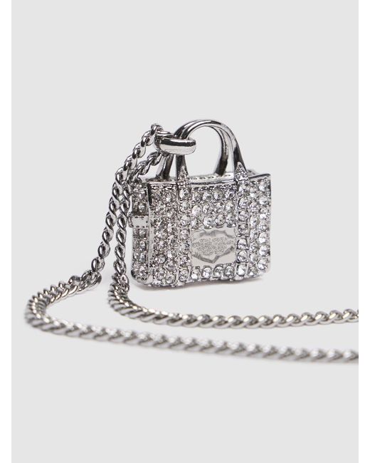 Marc Jacobs The Pavé Tote クリスタルペンダントネックレス Metallic
