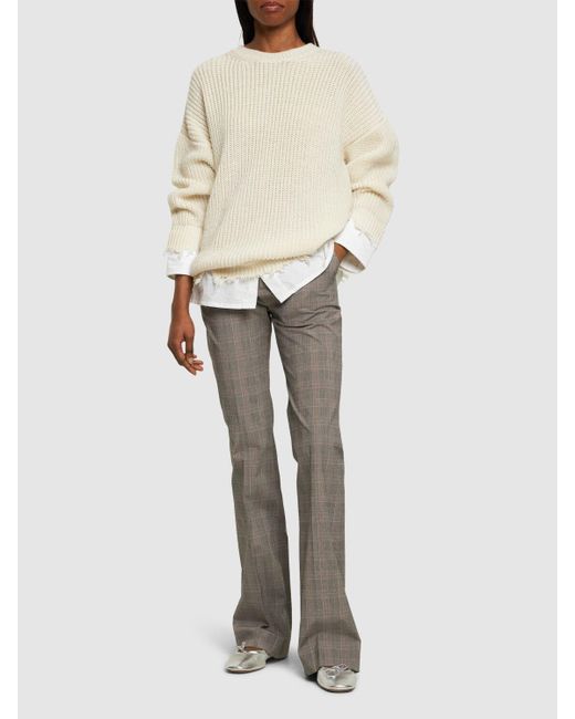 Pantalon évasé prince-de-galles ray Vivienne Westwood en coloris Gray