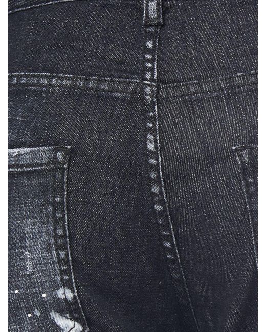 Jeans skinny desgastados DSquared² de color Blue