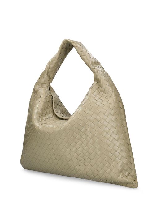 Bottega Veneta Natural Large Hop Leather Shoulder Bag