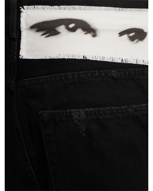 Ann Demeulemeester Herren Jeans Aus Denim „Ronald“ in Black für Herren