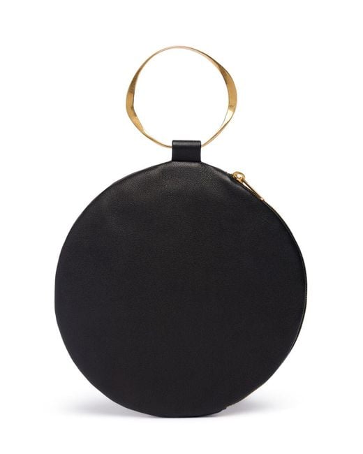 The Row ラウンドブレスレット マットナッパ クラッチ Black