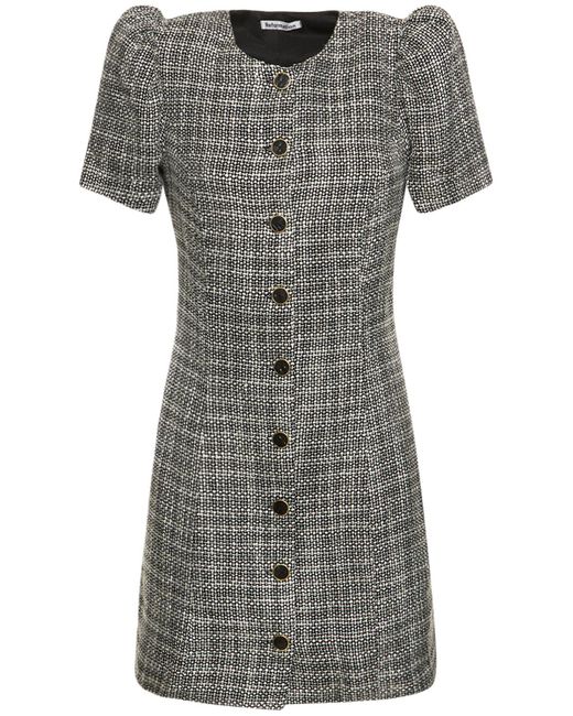 Reformation Gray Olivette Tweed Mini Dress