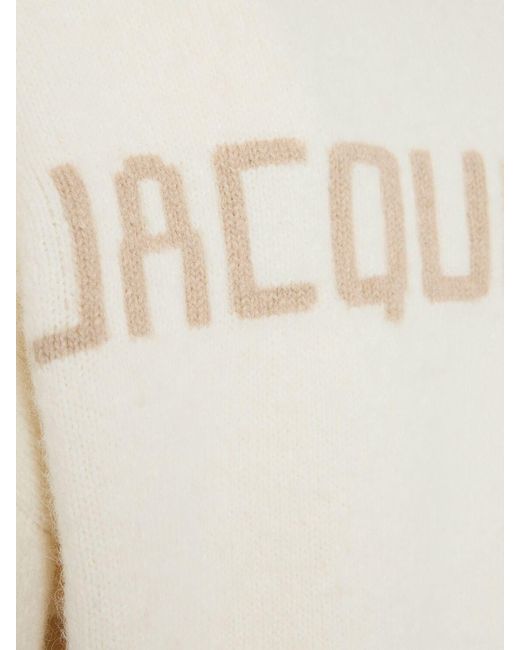 Jacquemus White Pullover Aus Wollmischung "la Maille "