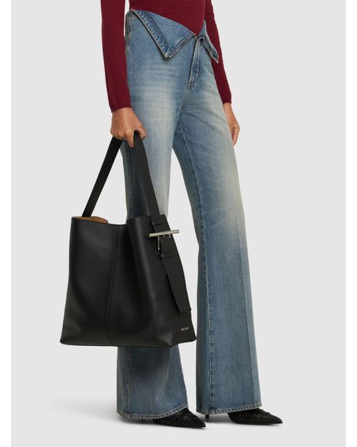 Alexander McQueen Black Schultertasche Aus Leder "sling"
