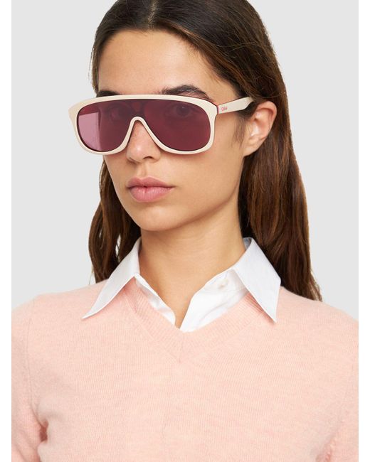 Chloé Pink Mountaineering After Ski Sunglasses