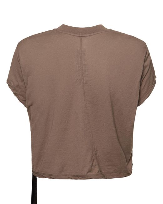 Mujer Camiseta De Algodón Rick Owens de color Brown