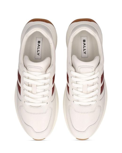 Bally Pink Darsyl Leather Sneakers