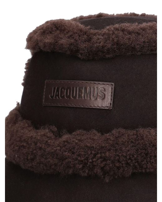Jacquemus Black Le Bob Doux Bucket Hat for men