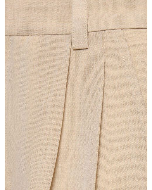 Jacquemus Natural Le Pantalon Titolo Linen & Wool Pants for men