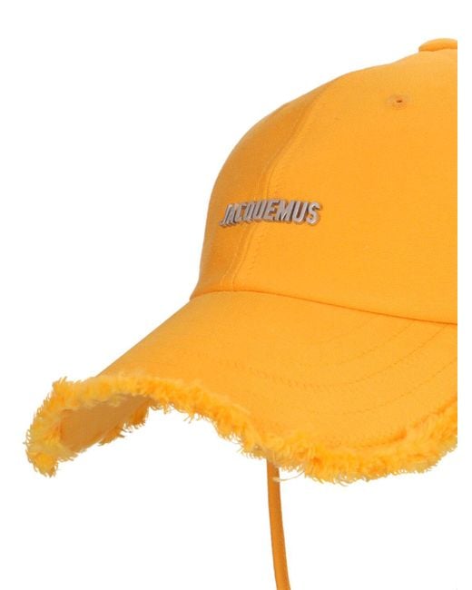 Jacquemus Yellow La Casquette Artichaut Cotton Hat for men