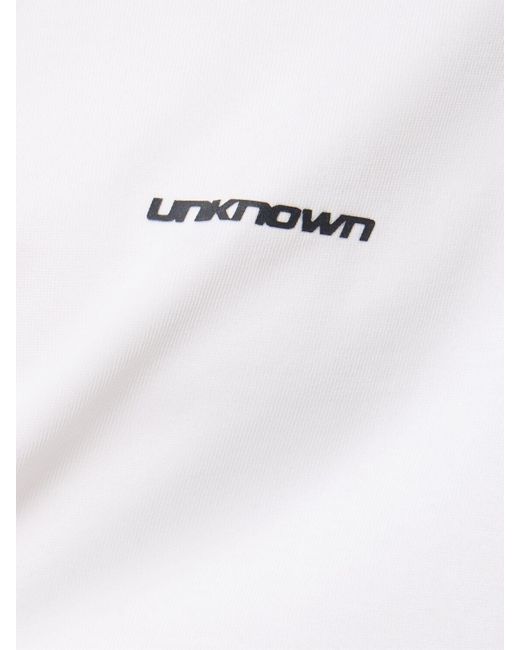 Unknown White Cotton T-shirt for men