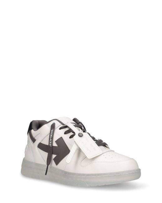 Off-White c/o Virgil Abloh White Out Of Office Leather Sneakers for men