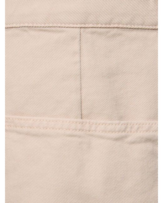 Frankie Shop Wide Cotton Denim Pants in Natural for Men