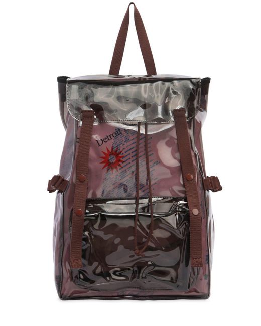 Raf Simons Eastpak Transparent Pvc Backpack in Brown for Men | Lyst