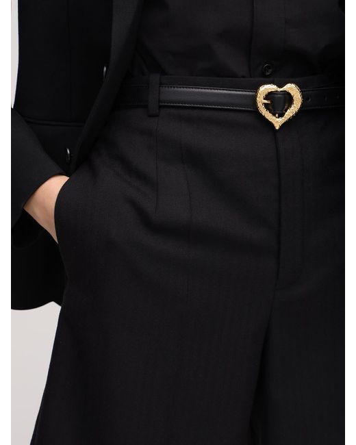 Saint Laurent 2cm Heart Slim Leather 