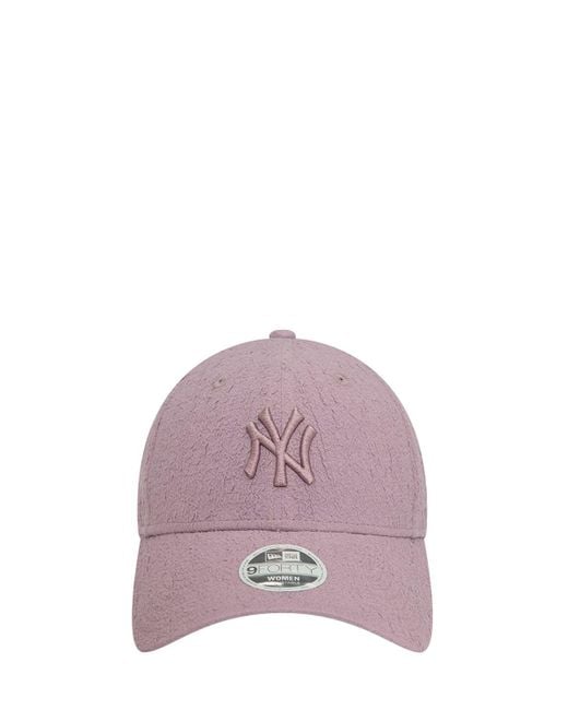 KTZ Purple La Dodgers Bubble Stitch 9forty Hat