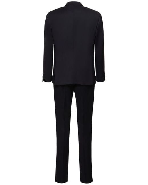 Tagliatore Blue Bruce Single Breasted Wool Suit for men