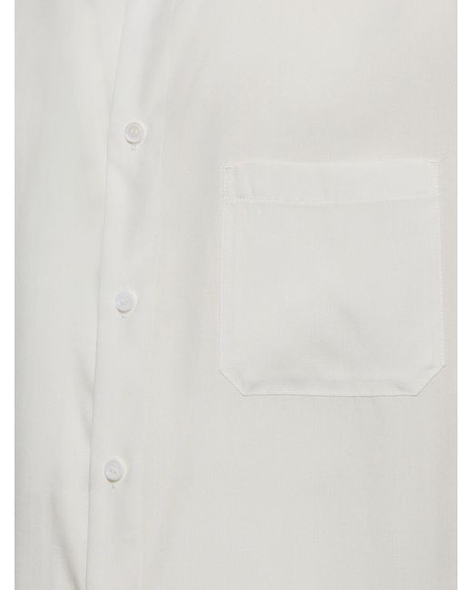 Camicia u-cdh in popeline di Yohji Yamamoto in White da Uomo